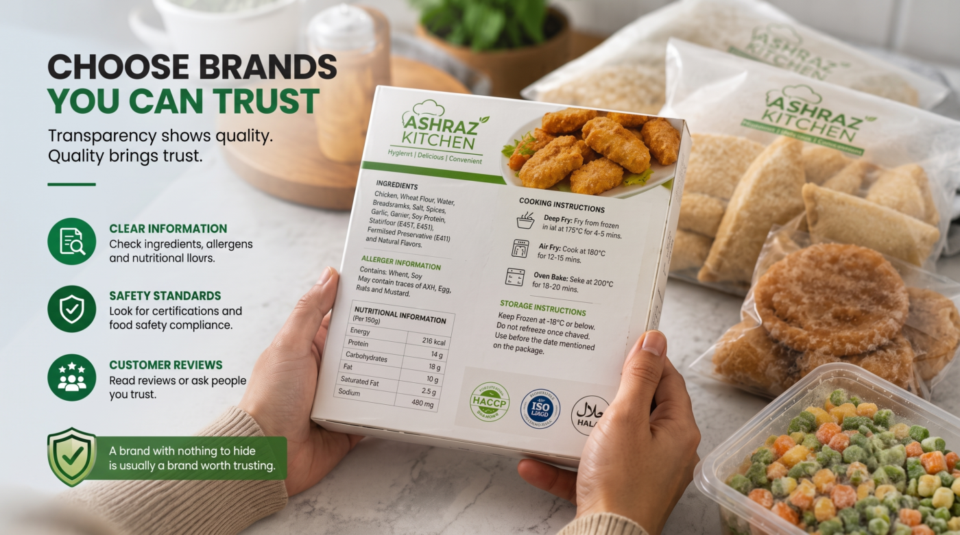 Frozen food safety tips, Cold chain storage, Frozen food packaging quality, Food expiry date check, Frozen food storage temperature, Hygienic food handling, How to buy frozen food safely, Frozen food quality signs